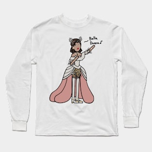 Lady Bella Singing Cartoon 1 Long Sleeve T-Shirt